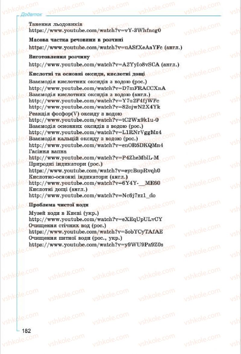 Страница 182 | Підручник Хімія 7 клас Г.А. Лашевська, А.А. Лашевська 2015