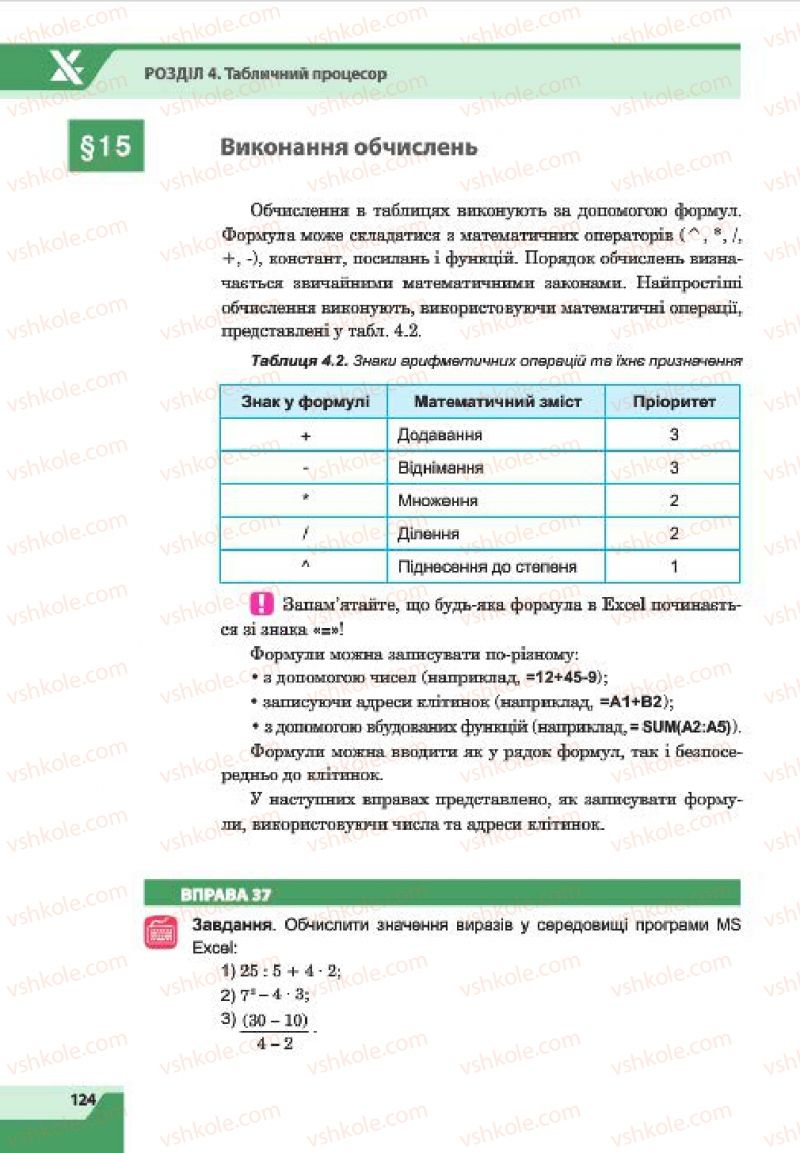 Страница 124 | Підручник Інформатика 7 клас О.П. Казанцева, І.В. Стеценко, Л.В. Фурик 2015