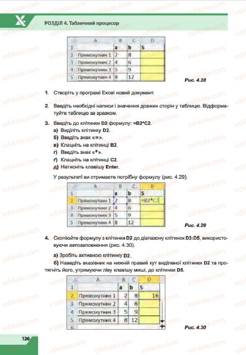 Страница 126 | Підручник Інформатика 7 клас О.П. Казанцева, І.В. Стеценко, Л.В. Фурик 2015