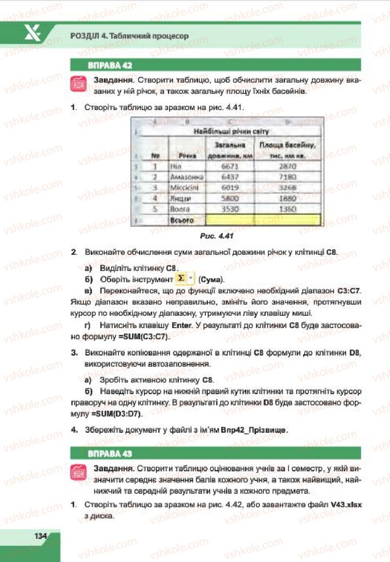 Страница 134 | Підручник Інформатика 7 клас О.П. Казанцева, І.В. Стеценко, Л.В. Фурик 2015