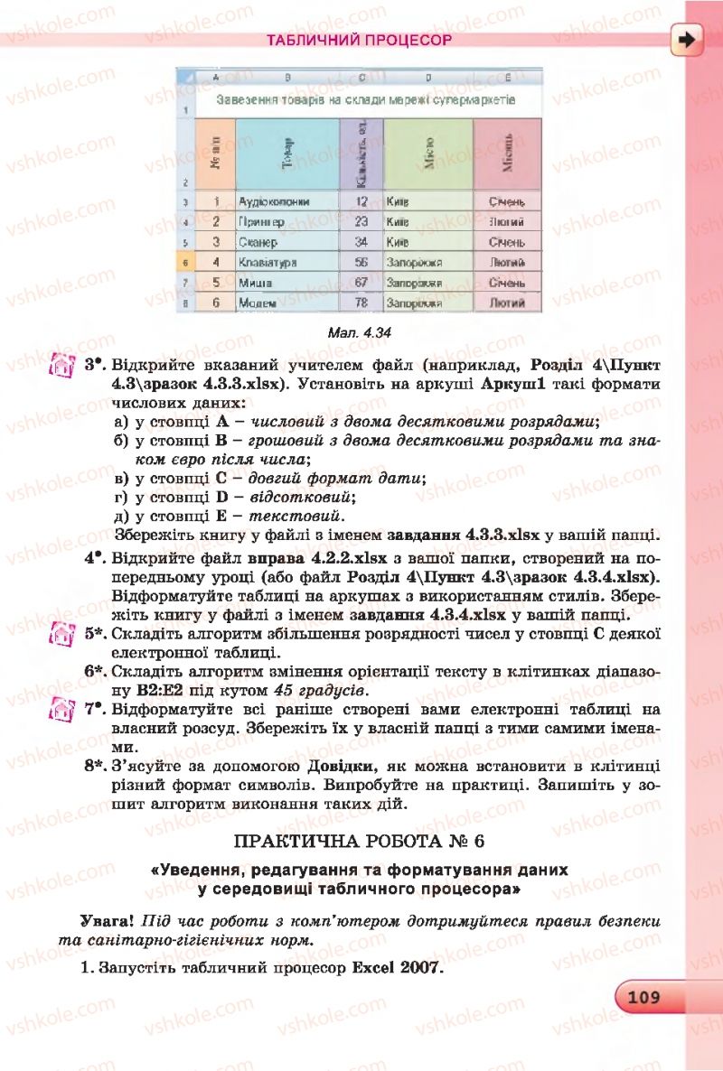 Страница 109 | Підручник Інформатика 7 клас Й.Я. Ривкінд, Т.І. Лисенко, Л.А. Чернікова 2015