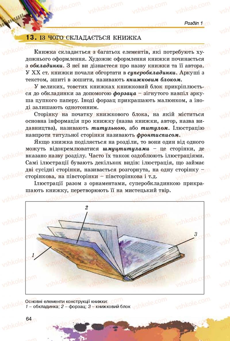 Страница 64 | Підручник Образотворче мистецтво 5 клас С.М. Железняк, О.В. Ламонова 2016