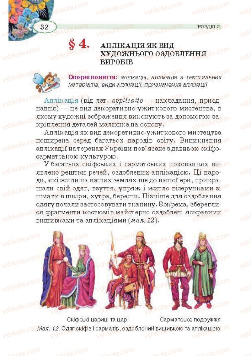 Страница 32 | Підручник Трудове навчання 5 клас В.К. Сидоренко, Т.С, Мачача, В.П. Титаренко 2013 Для дівчат