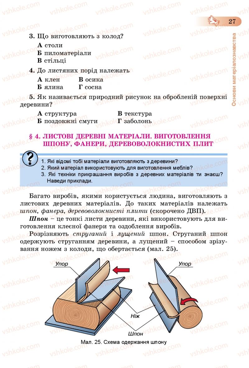 Страница 27 | Підручник Трудове навчання 5 клас Б.М. Терещук, В.К. Загорний, В.М. Гащак 2013 Для хлопців