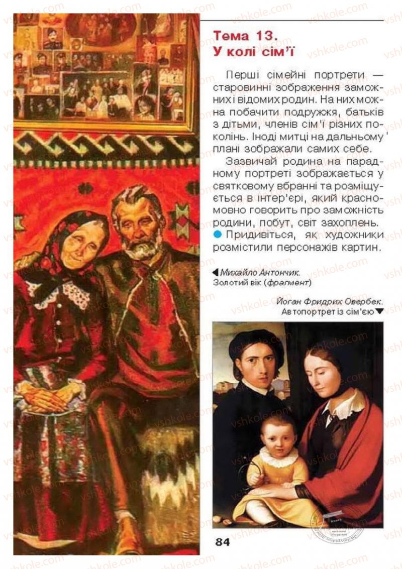 Страница 84 | Підручник Образотворче мистецтво 6 клас О.В. Калініченко, Л.М. Масол 2014