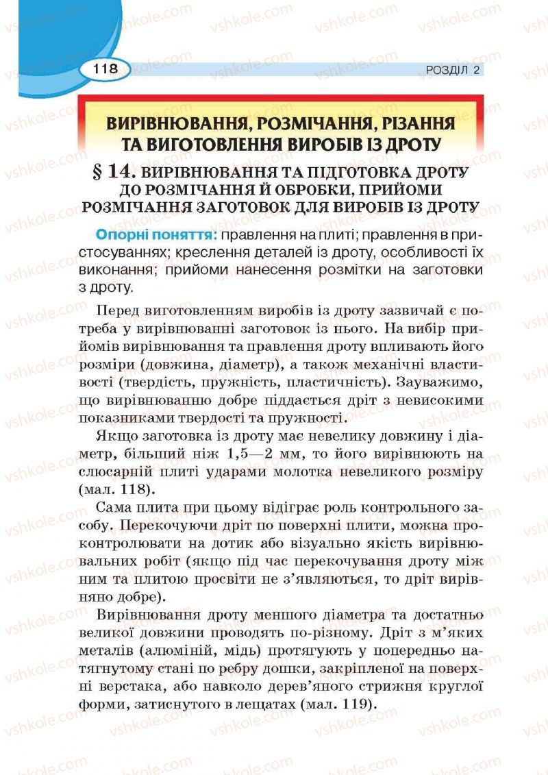 Страница 118 | Підручник Трудове навчання 6 клас В.К. Сидоренко, Д.В. Лебедев, А.М. Гедзик 2014 Для хлопців