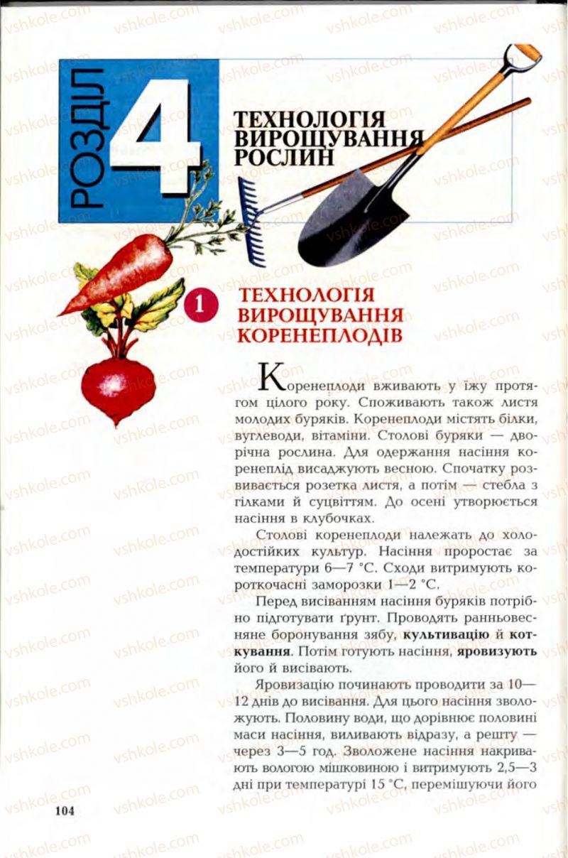 Страница 104 | Підручник Трудове навчання 6 клас В.М. Мадзігон, Г.А. Кондратюк, Г.Є. Левченко 2006 Технічні види праці