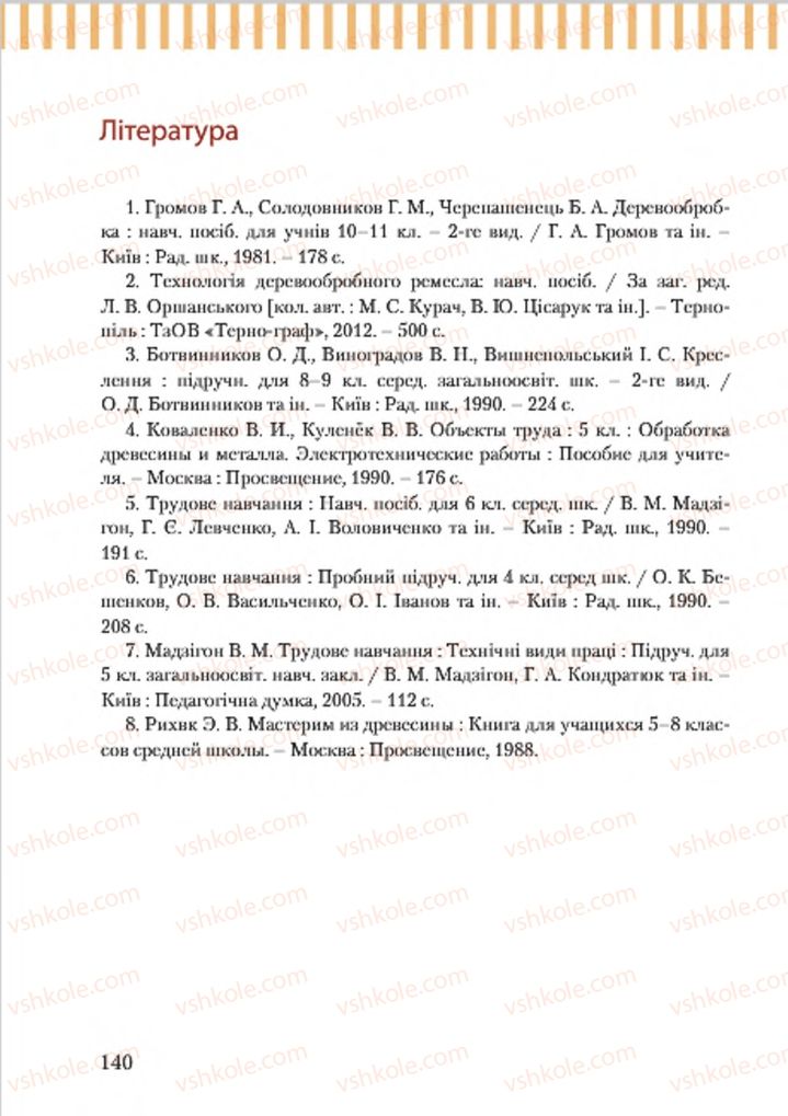 Страница 140 | Підручник Трудове навчання 7 клас А.І. Терещук, О.Б. Авраменко 2015 Для хлопців