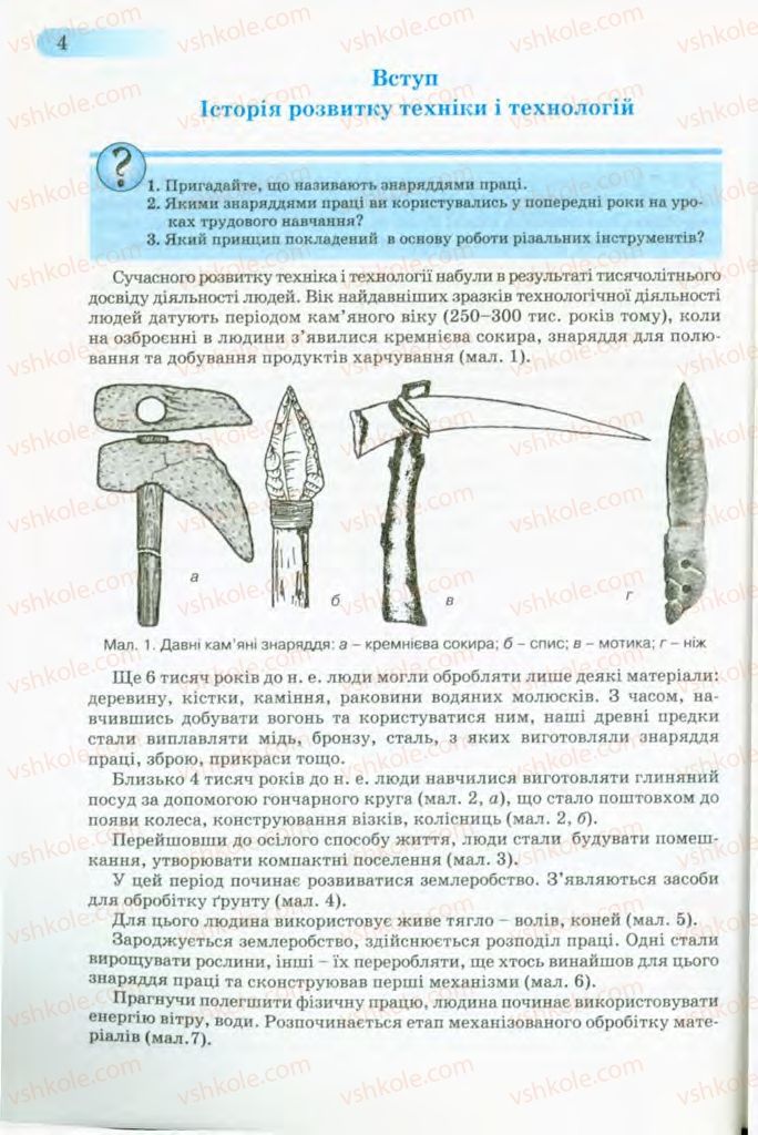 Страница 4 | Підручник Трудове навчання 8 клас Б.М. Терещук, В.І. Туташинський, В.К. Загорний 2008 Технічні види праці