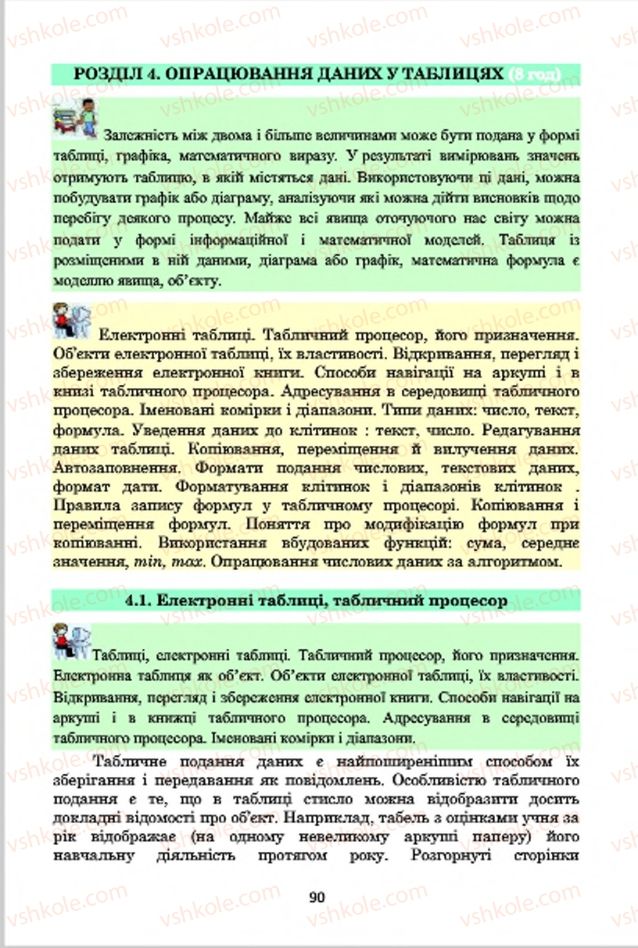 Страница 90 | Підручник Інформатика 7 клас А.М. Гуржій, В.В. Лапінський, Л.А. Карташова, В.Д. Руденко 2015