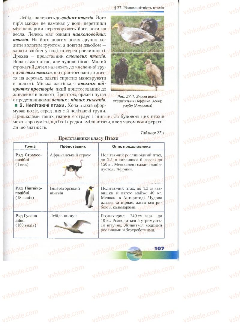 Страница 107 | Підручник Біологія 7 клас Д.А. Шабанов, М.О. Кравченко 2015