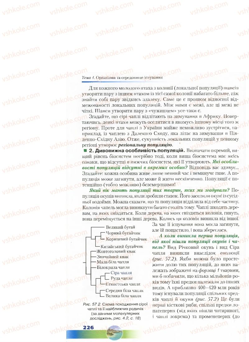 Страница 226 | Підручник Біологія 7 клас Д.А. Шабанов, М.О. Кравченко 2015