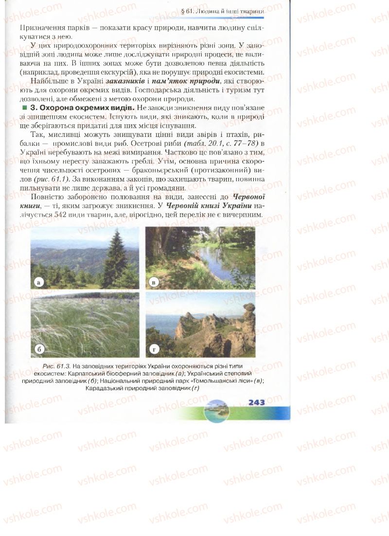 Страница 243 | Підручник Біологія 7 клас Д.А. Шабанов, М.О. Кравченко 2015