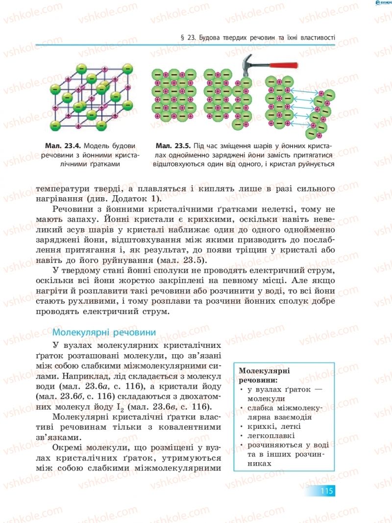 Страница 115 | Підручник Хімія 8 клас О.В. Григорович 2016