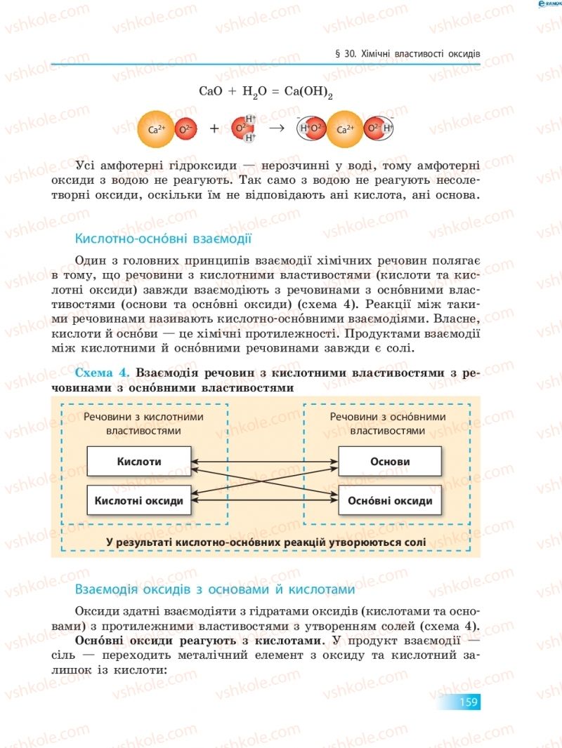 Страница 159 | Підручник Хімія 8 клас О.В. Григорович 2016