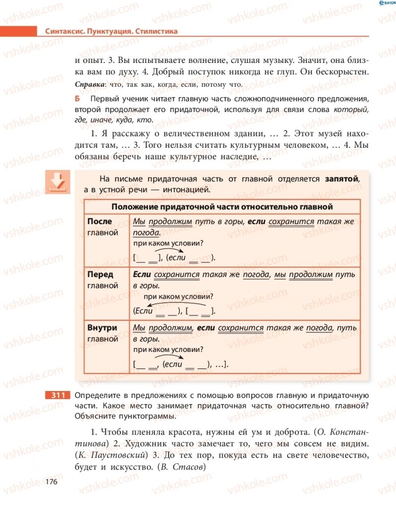 Страница 176 | Підручник Русский язык 8 клас Н.Ф. Баландина, О.Ю. Крюченкова 2016 4 год обучения