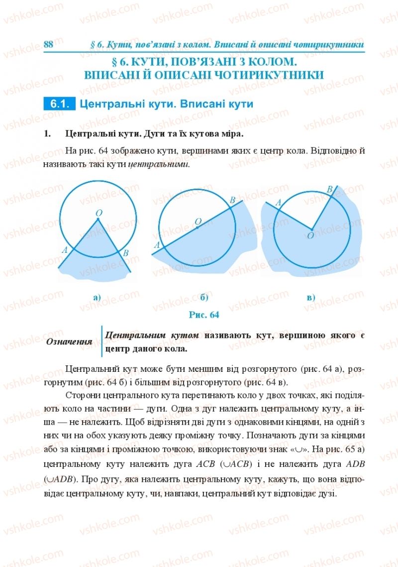 Страница 88 | Підручник Геометрія 8 клас О.М. Роганін, А.М. Капіносов, Л.І. Кондратьєва 2016