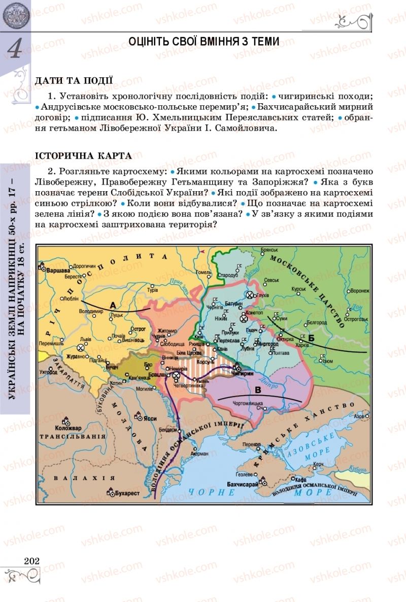 Страница 202 | Підручник Історія України 8 клас В.С. Власов 2016