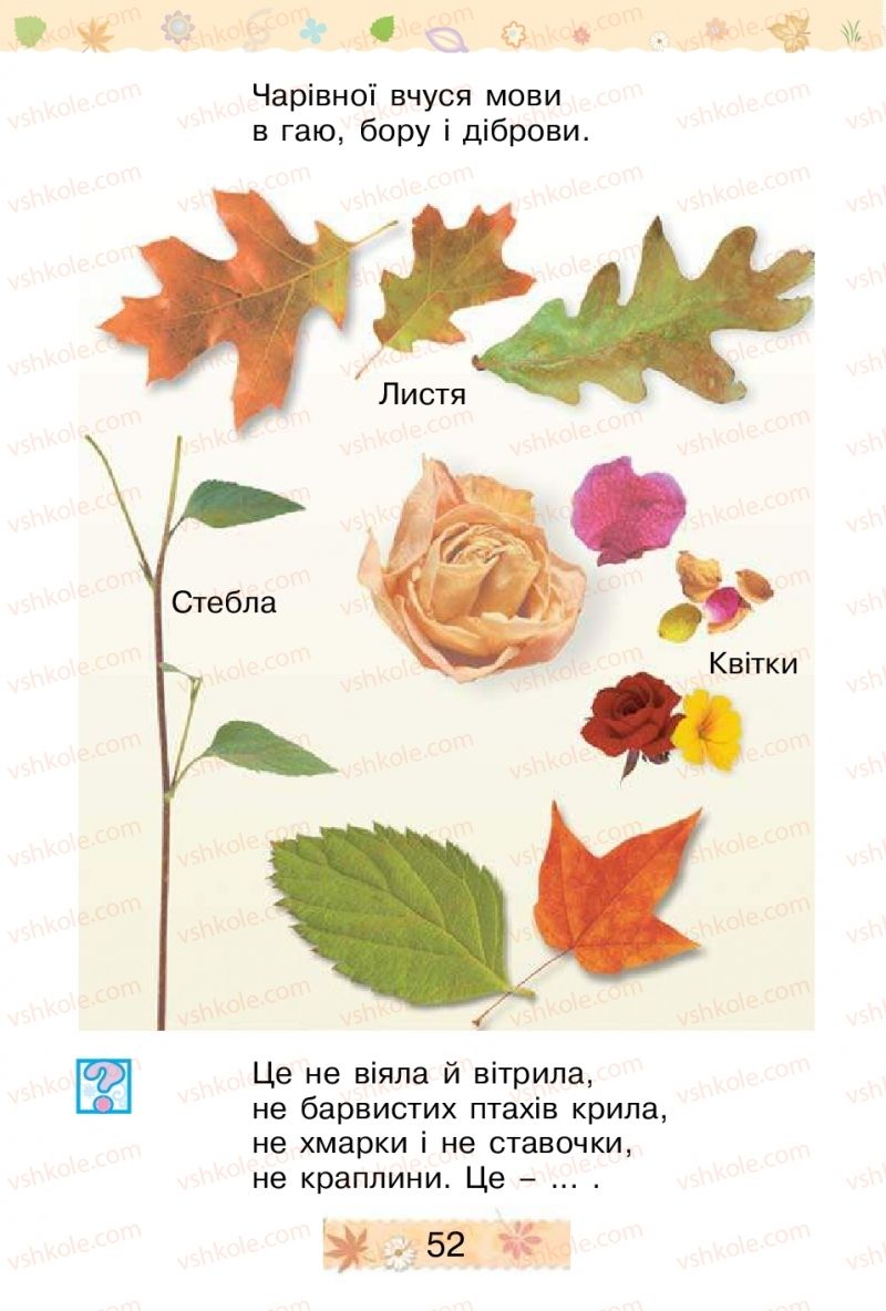 Страница 52 | Підручник Трудове навчання 1 клас В.П. Тименко, І.М. Веремійчик 2012