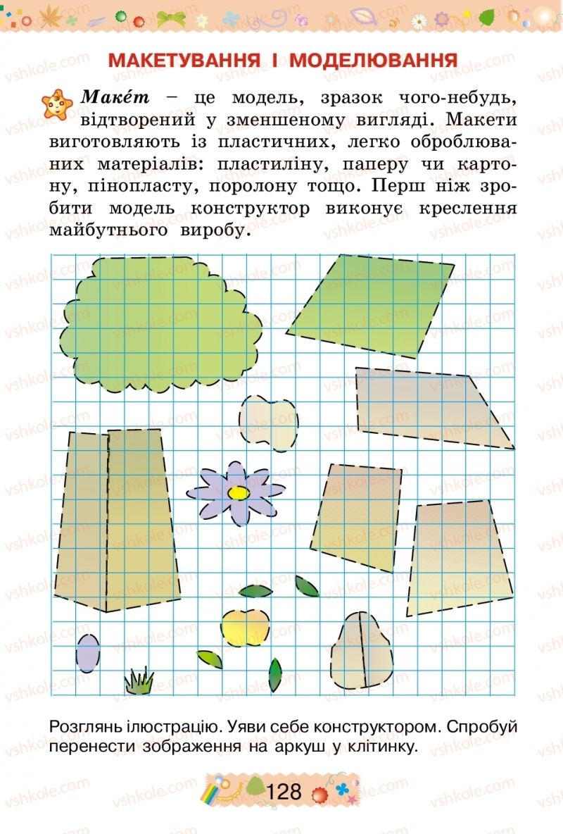 Страница 128 | Підручник Трудове навчання 2 клас І.М. Веремійчик, В.П. Тименко 2012