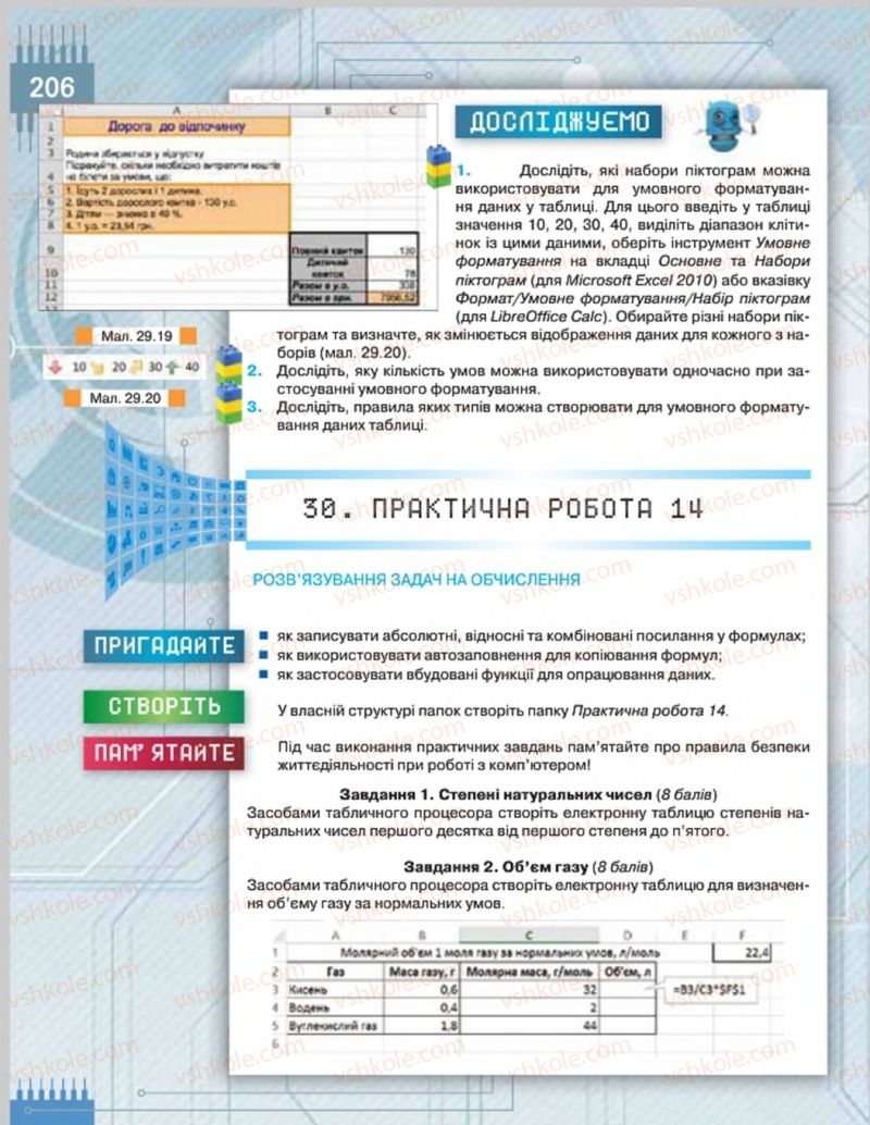 Страница 206 | Підручник Інформатика 8 клас Н.В. Морзе, О.В. Барна, В.П. Вембер 2016