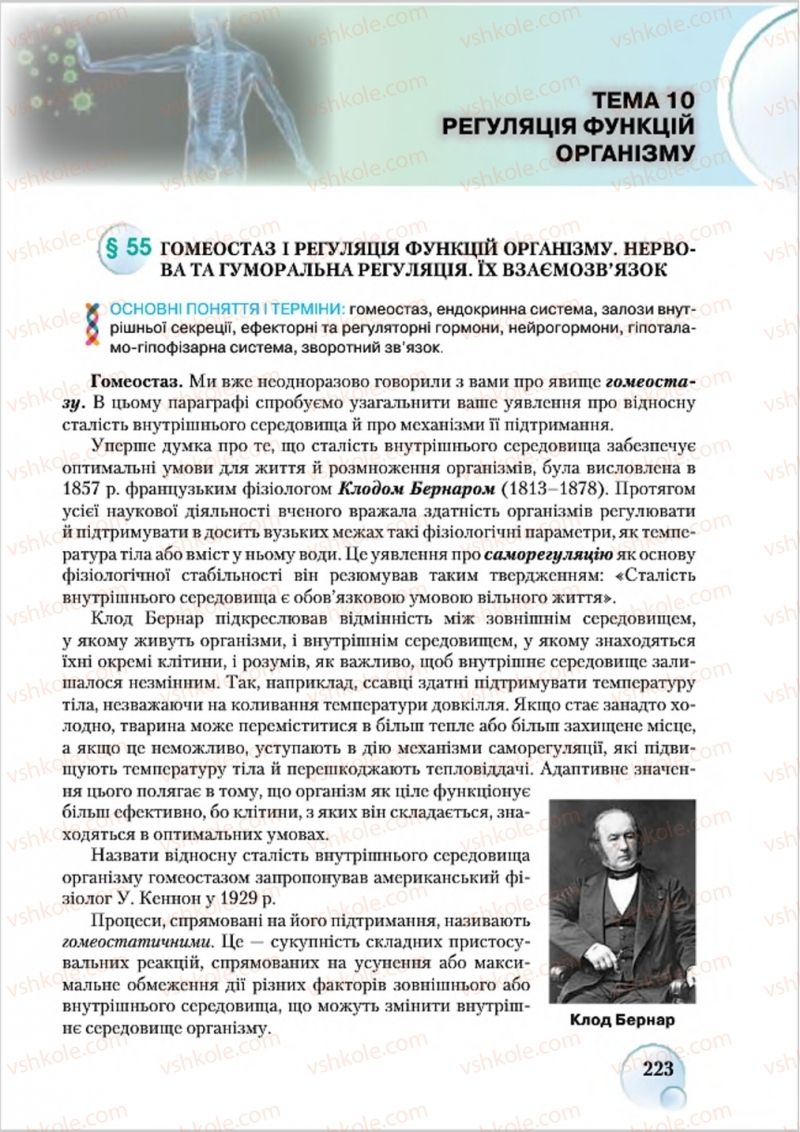 Страница 223 | Підручник Біологія 8 клас С.В. Страшко, Л.Г. Горяна, В.Г. Білик 2016