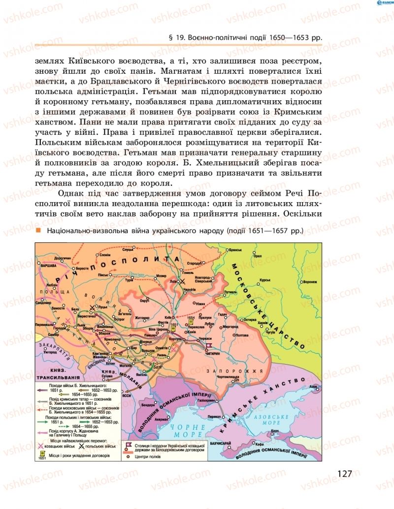 Страница 127 | Підручник Історія України 8 клас О.В. Гісем, О.О. Мартинюк 2016