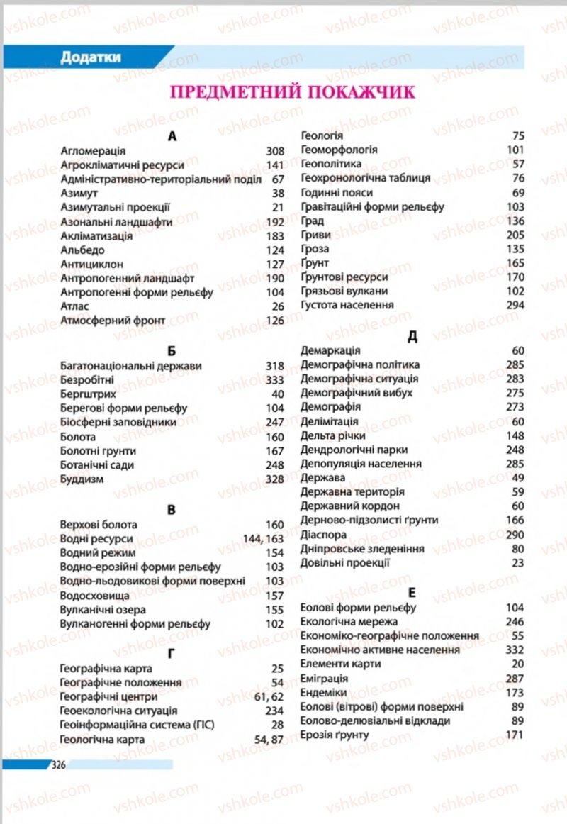Страница 326 | Підручник Географія 8 клас В.М. Бойко, І.Л. Дітчук, Л.Б. Заставецька 2016