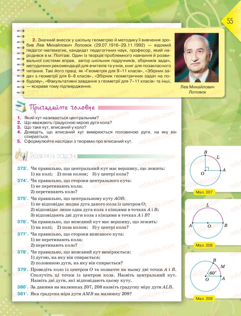 Страница 55 | Підручник Геометрія 8 клас М.І. Бурда, Н.А. Тарасенкова 2016