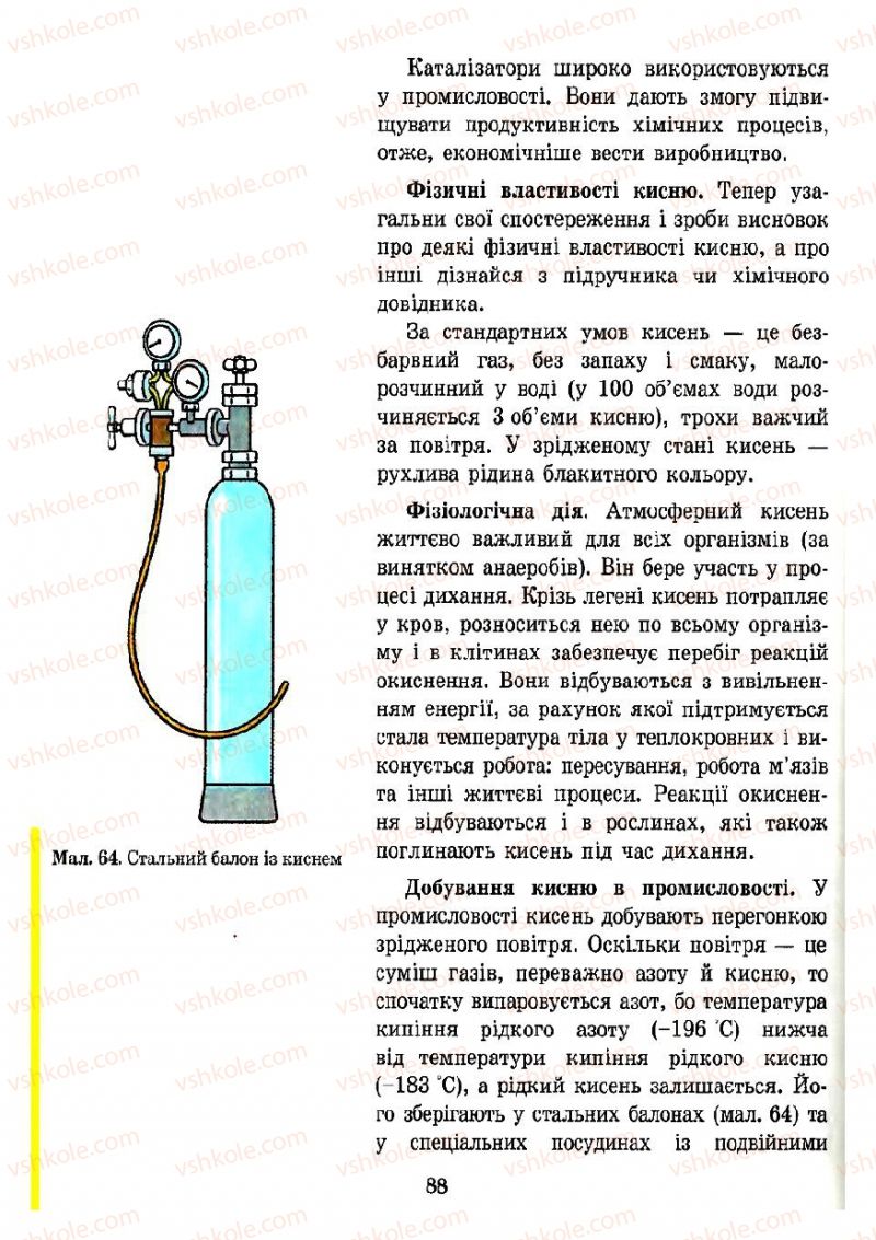 Страница 88 | Підручник Хімія 7 клас Н.М. Буринська 2007