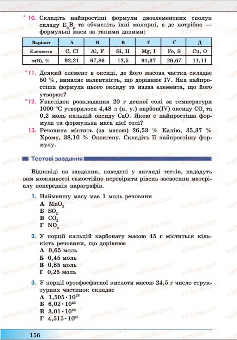 Страница 156 | Підручник Хімія 8 клас А.М. Бутенко 2016 Поглиблене вивчення