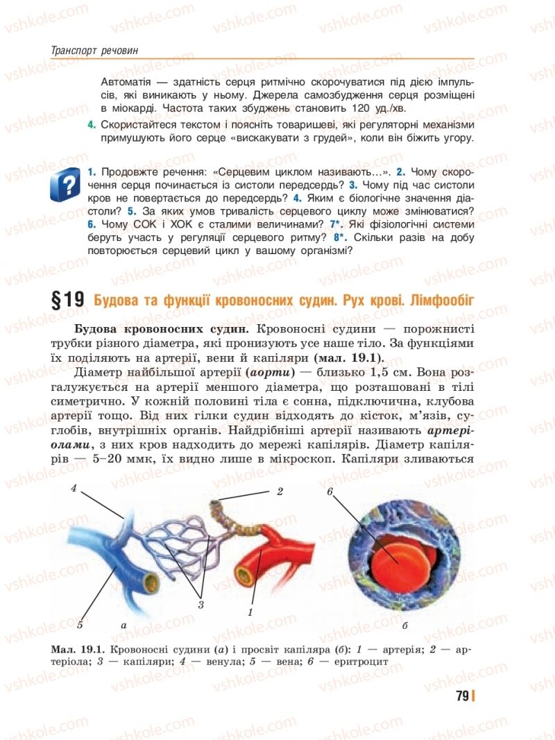 Страница 79 | Підручник Біологія 8 клас Т.І. Базанова, Ю.В. Павіченко, Ю.О. Кузнецова 2016