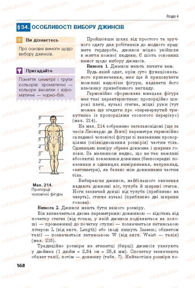 Страница 168 | Підручник Трудове навчання 8 клас Д.В. Лебедєв, А.М. Гедзик, В.В. Юрженко 2016 Технічні види праці