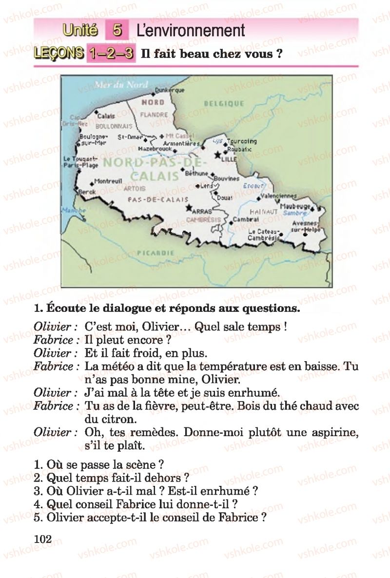 Страница 102 | Підручник Французька мова 4 клас Ю.М. Клименко 2015