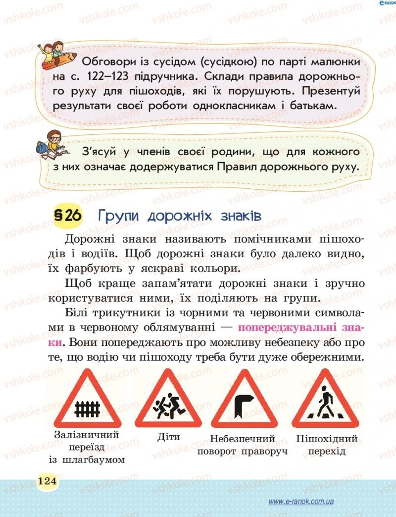 Страница 124 | Підручник Основи здоров'я 4 клас Т.Є. Бойченко, Н.С. Коваль 2015