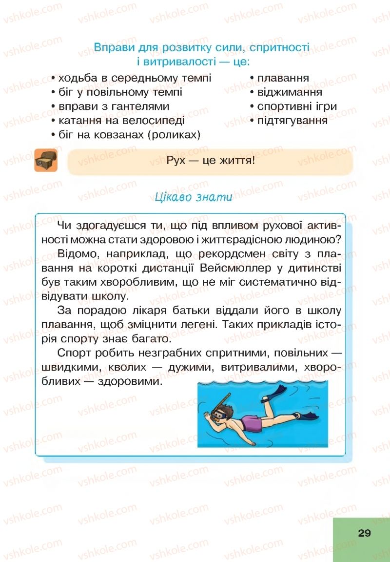 Страница 29 | Підручник Основи здоров'я 4 клас О.М. Кікінежді, Н.Б. Шост, І.М. Шульга 2015