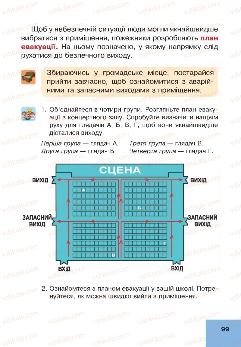 Страница 99 | Підручник Основи здоров'я 4 клас О.М. Кікінежді, Н.Б. Шост, І.М. Шульга 2015