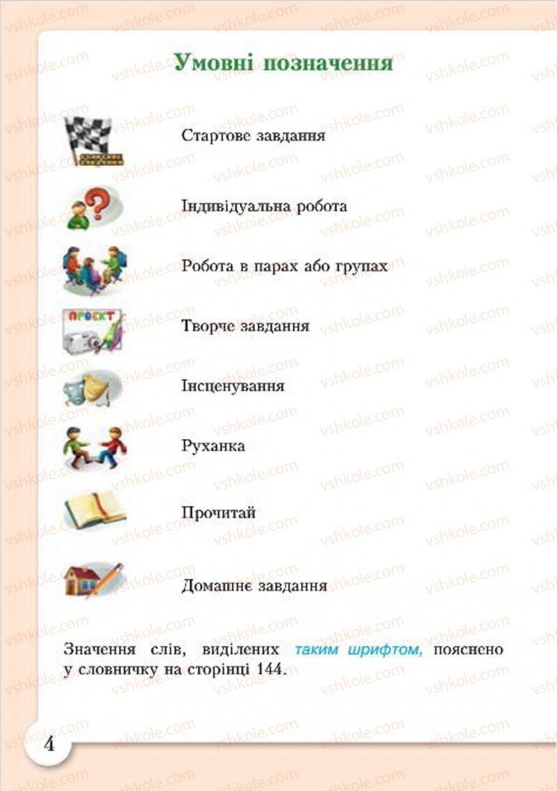 Страница 4 | Підручник Основи здоров'я 4 клас І.Д. Бех, Т.В. Воронцова, В.С. Пономаренко, С.В. Страшко 2015