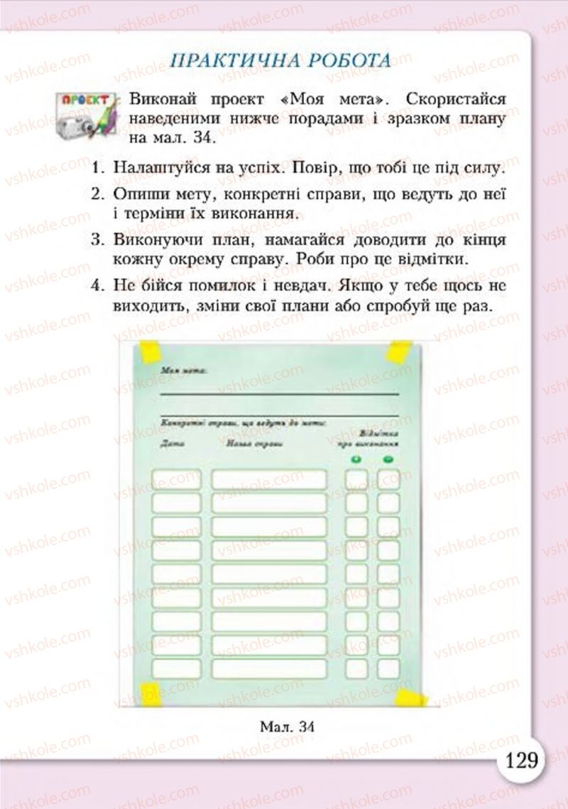 Страница 129 | Підручник Основи здоров'я 4 клас І.Д. Бех, Т.В. Воронцова, В.С. Пономаренко, С.В. Страшко 2015