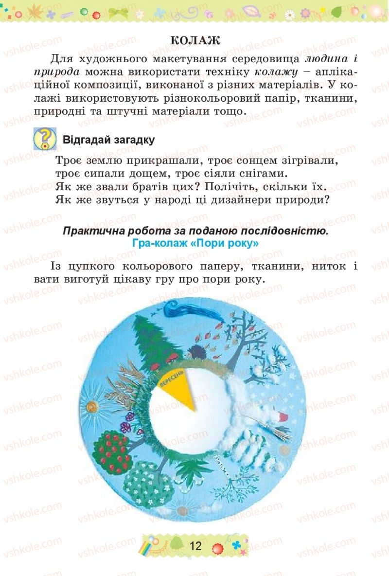 Страница 12 | Підручник Трудове навчання 4 клас І.М. Веремійчик, В.П. Тименко 2015