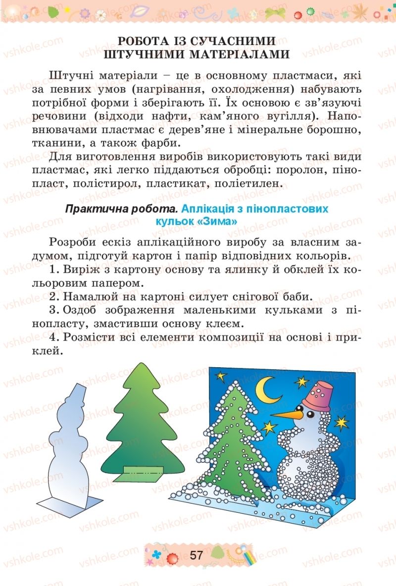 Страница 57 | Підручник Трудове навчання 4 клас І.М. Веремійчик, В.П. Тименко 2015