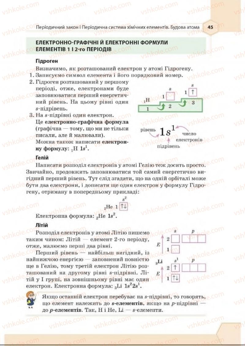 Страница 45 | Підручник Хімія 8 клас Т.М. Гранкіна 2016