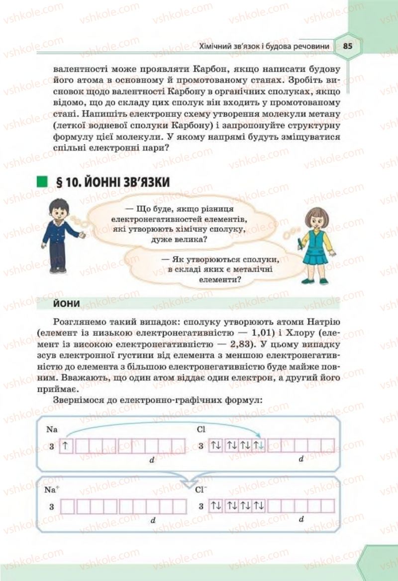 Страница 85 | Підручник Хімія 8 клас Т.М. Гранкіна 2016