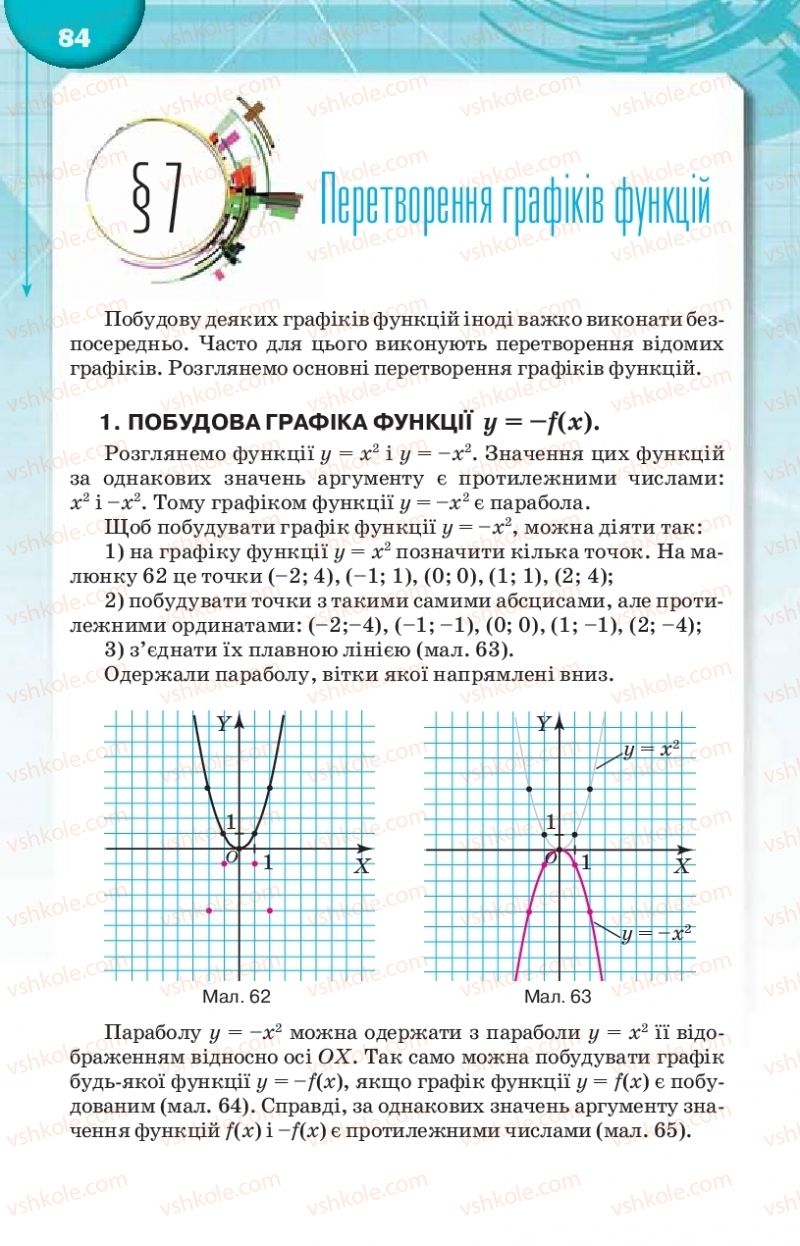 Страница 84 | Підручник Алгебра 9 клас Н.А. Тарасенкова, І.М. Богатирьова, О.М. Коломієць 2017