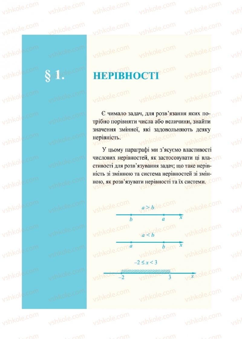 Страница 5 | Підручник Алгебра 9 клас В.Р. Кравчук, Г.М. Янченко, М.В. Підручна 2017