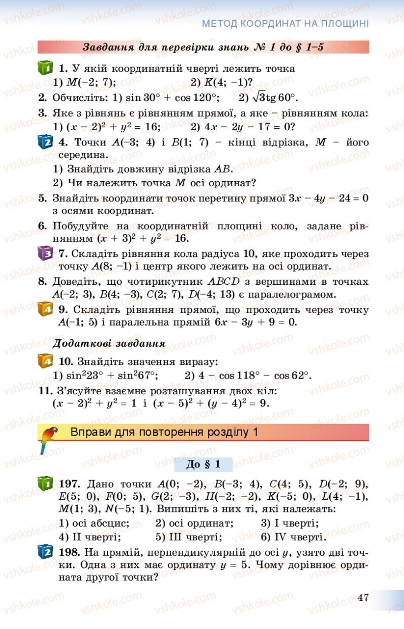 Страница 47 | Підручник Геометрія 9 клас О.С. Істер 2017