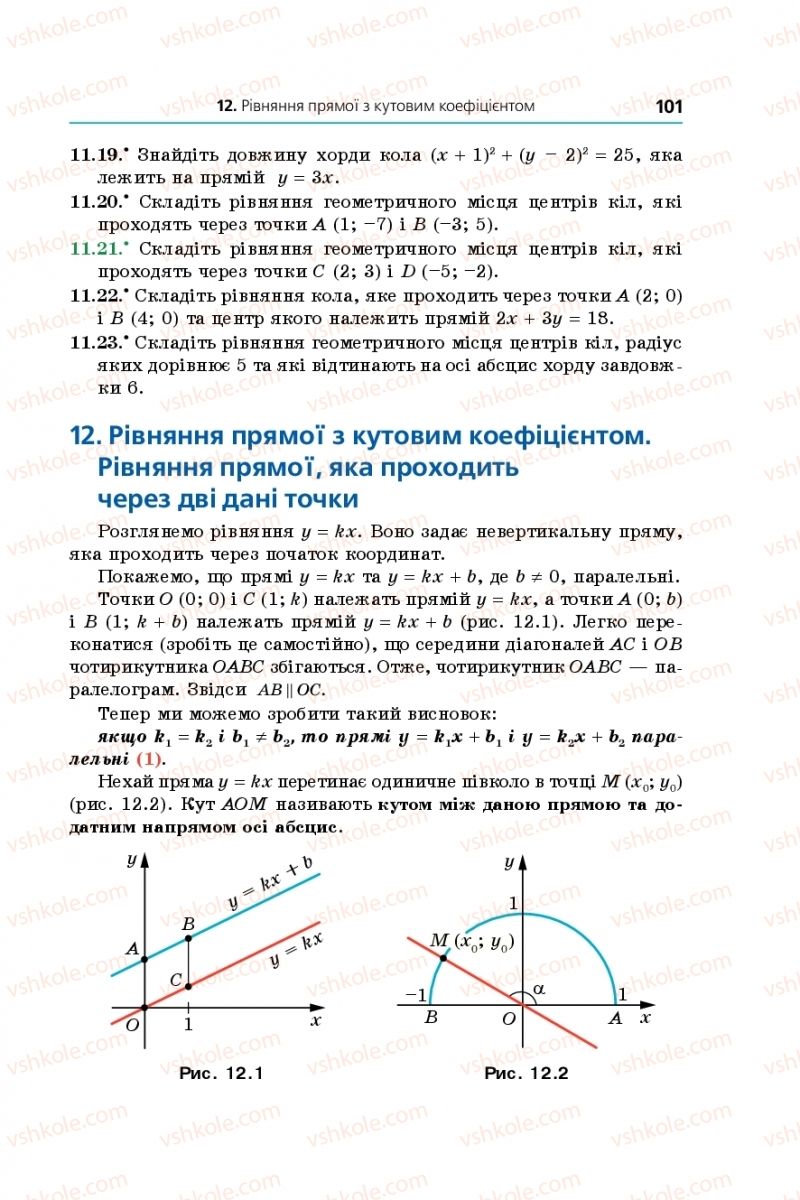 Страница 101 | Підручник Геометрія 9 клас А.Г. Мерзляк, В.Б. Полонський, М.С. Якір 2017 Поглиблене вивчення