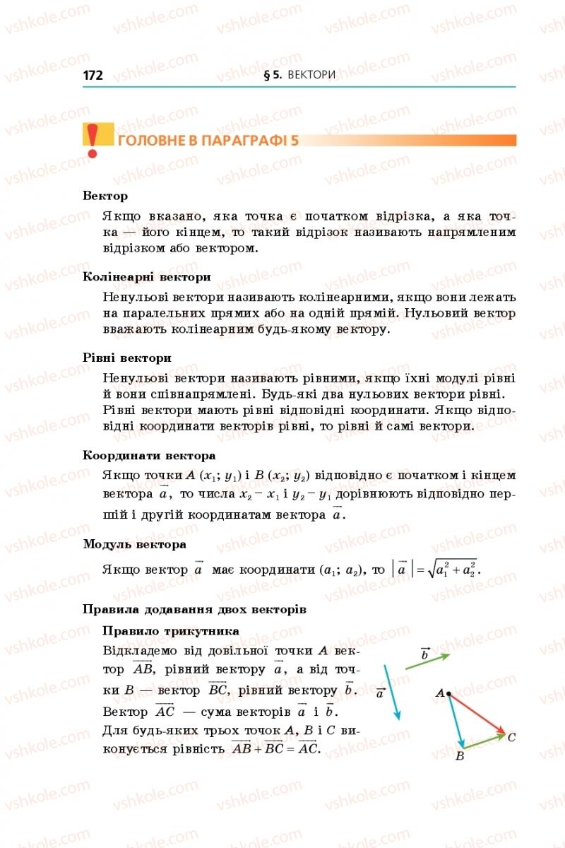 Страница 172 | Підручник Геометрія 9 клас А.Г. Мерзляк, В.Б. Полонський, М.С. Якір 2017 Поглиблене вивчення