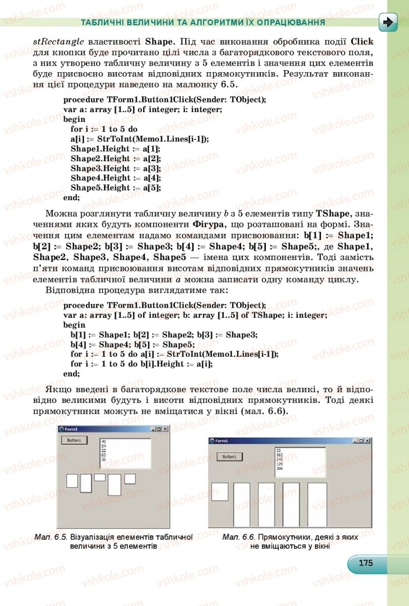 Страница 175 | Підручник Інформатика 9 клас Й.Я. Ривкінд, Т.І. Лисенко, Л.А. Чернікова, В.В. Шакотько 2017