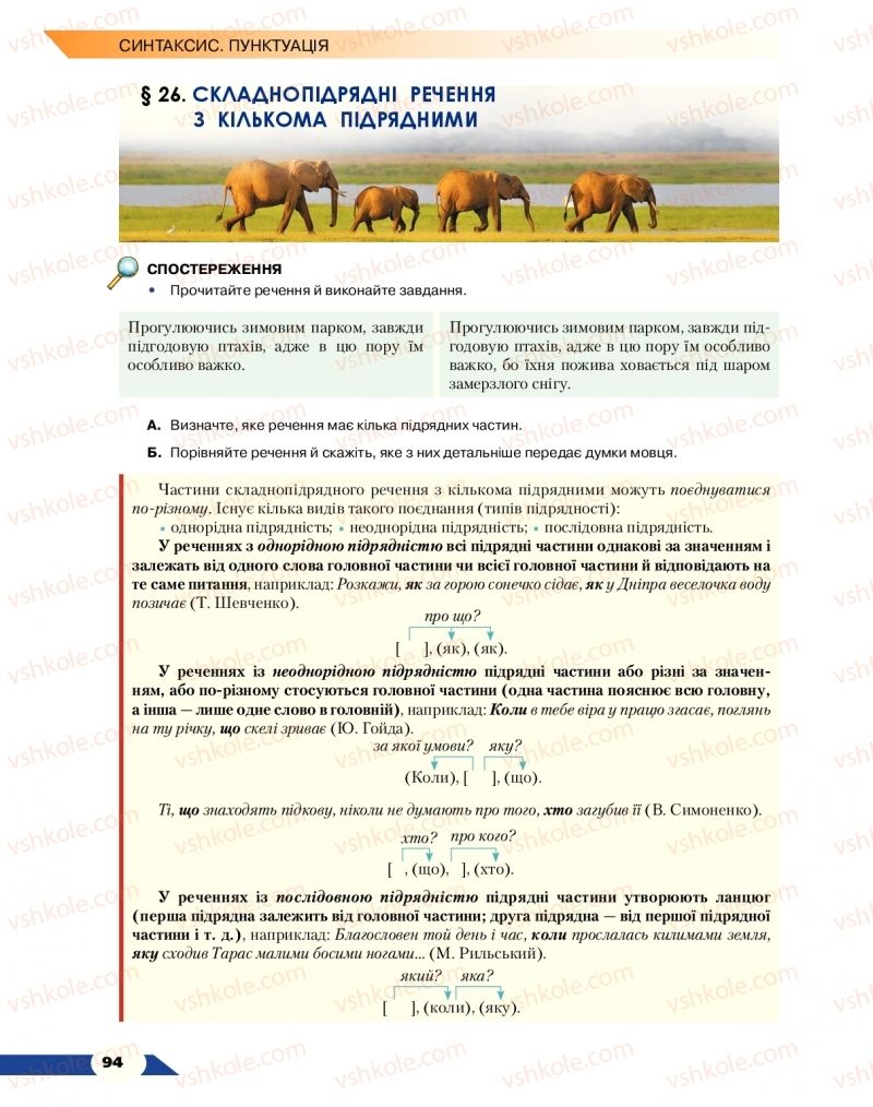 Страница 94 | Підручник Українська мова 9 клас О.М. Авраменко 2017